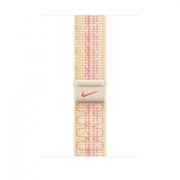 Apple Watch Nike sportpánt 45mm - Csillagfény/Rózsaszín