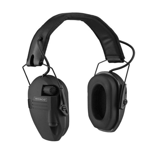 INVINCIO® W1 taktikai fejhallgató, hallásvédelem, elektronikus zaj, két
mikrofon, környezeti zajszűrés, állítható érzékenység, alacsony profil,
audio csatlakozás csatlakozón keresztül, lőtérh