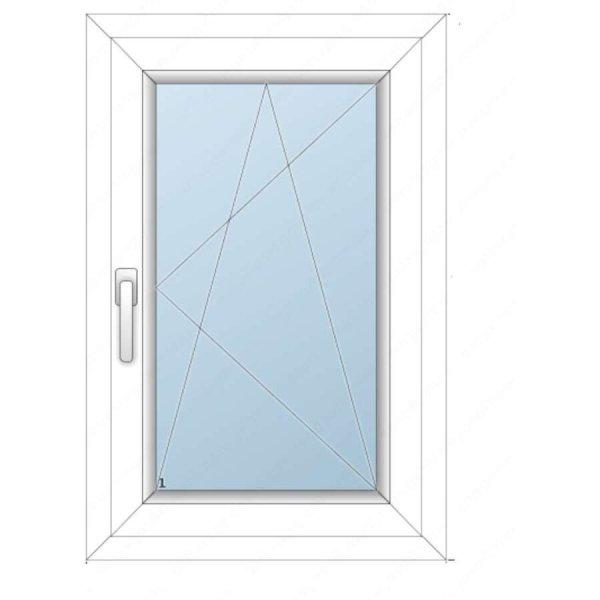 58x88 Műanyag ablak / Bukónyíló/, 3-rétegű üveg