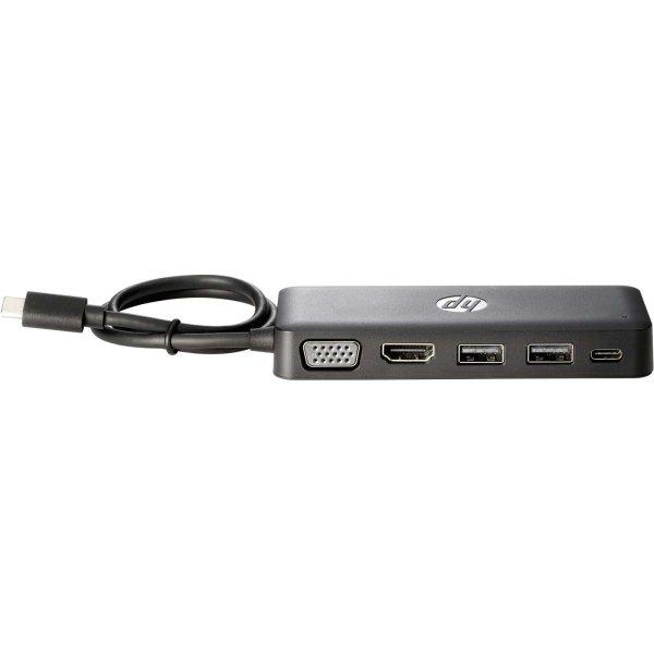HP USB-C Travel HUB USB 3.2 Gen 1 (3.1 Gen 1) Type-C Fekete (Z9G82AA)