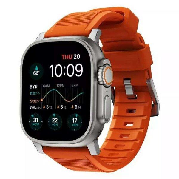Nomad Rugged Apple Watch szíj 49/45/44 mm - Narancssárga (NM01287285)