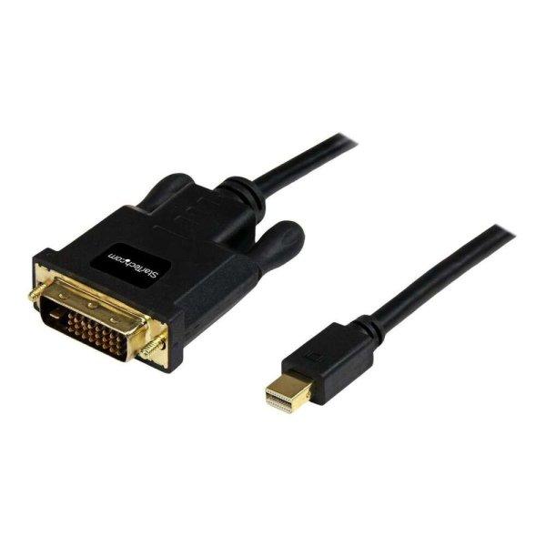 StarTech.com 3 ft Mini DisplayPort to DVI Adapter Cable - Mini DP to DVI Video
Converter - MDP to DVI Cable for Mac / PC 1920x1200 - Black (MDP2DVIMM3B) -
DisplayPort cable - 91.44 cm (MDP2DVIMM3B)