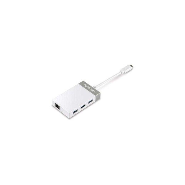 TRENDnet Hub USB-C zu Gigabit Ethernet und 3x USB 3.0 (TUC-ETGH3)
