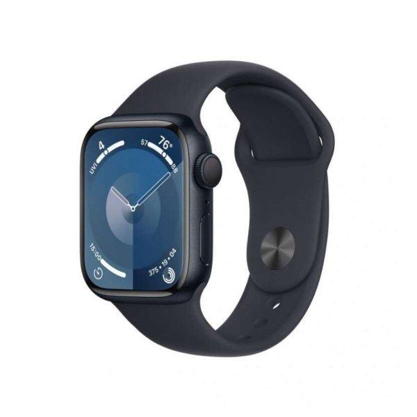 Apple Watch S9 41mm fekete aluminumtok,fekete sport szíj (APPLE-MR8X3QH-A)
(MR8X3QH/A)