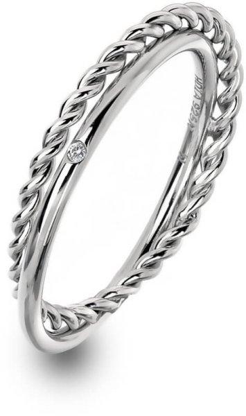 Hot Diamonds Luxus ezüst gyűrű valódi gyémánttal
Jasmine DR210-el 52 mm