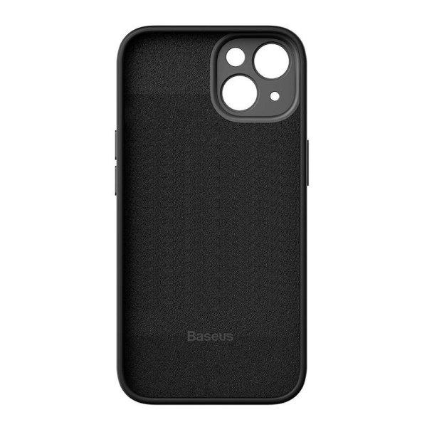 Baseus Liquid Silica iPhone 14 Plus telefontok és üvegfólia (fekete)