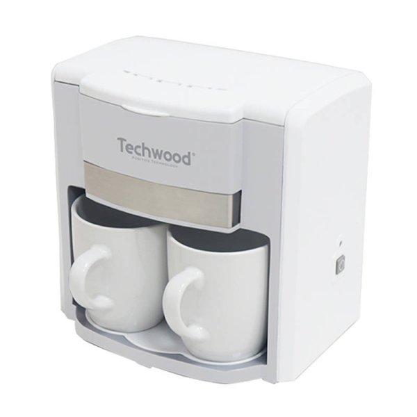 Techwood 2 csészés pour-over kávéfőző (fehér)