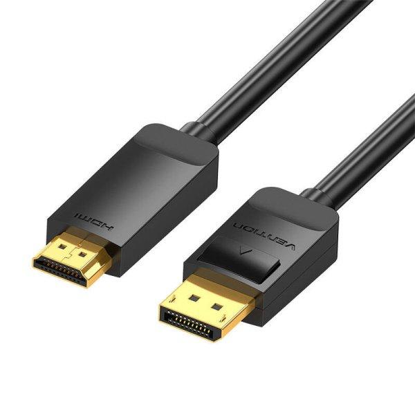 4K DisplayPort-HDMI kábel 3 m Vention HAGBI (fekete)