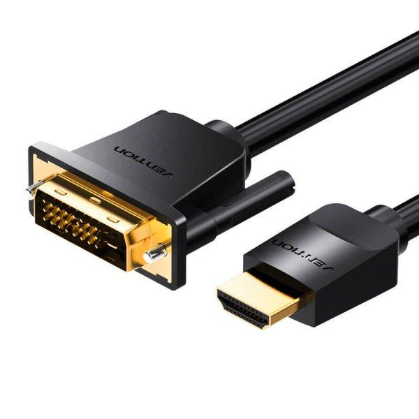Szellőztetés ABFBG 1,5 m HDMI-DVI kábel