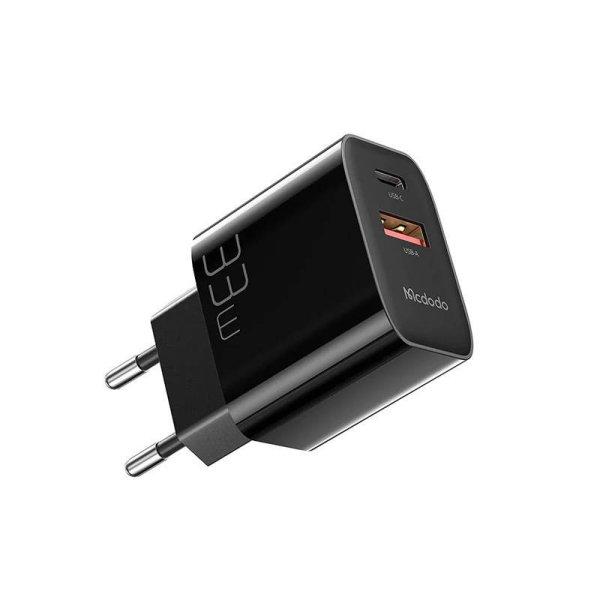Mcdodo CH-0922 USB + USB-C charger, 33W + USB-C cable (black)