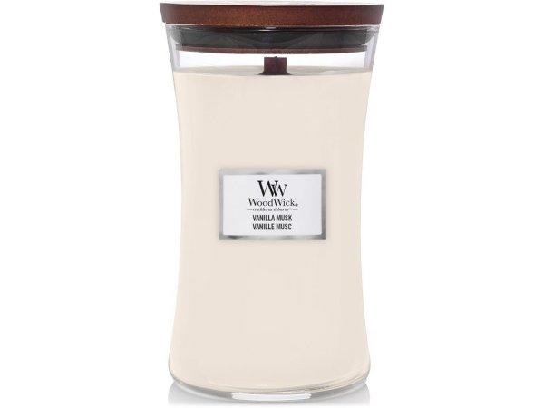 WoodWick Illatgyertya váza nagy Vanilla Musk 609,5 g