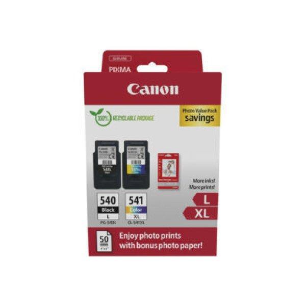 Canon PG-540L + CL-541XL Tintapatron Multipack 1x11 ml + 1x15 ml + 50db fényes
A6 fotópapír