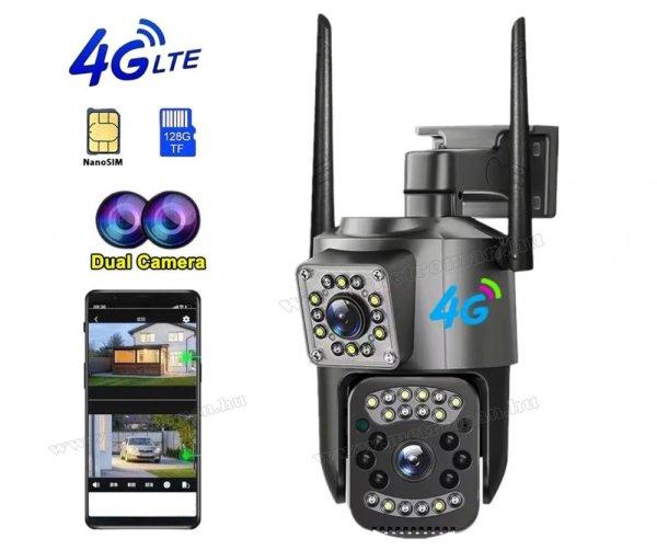 4G IP kamera, mobilnetes SIM kártyás kültéri biztonsági kamera
MSC03-4G-EU-PTZ DUAL-CAM V380PRO