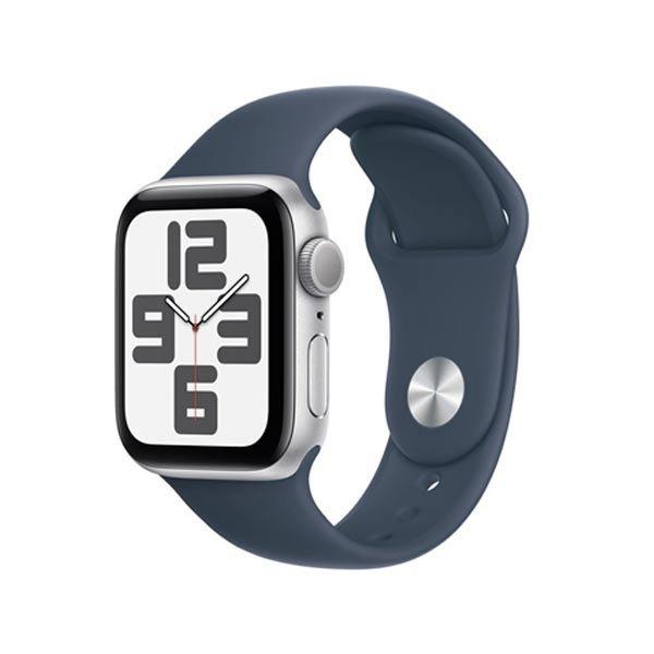 Apple Watch SE GPS 40mm ezüst Aluminium Case Storm Kék Sport szíjjal - S/M