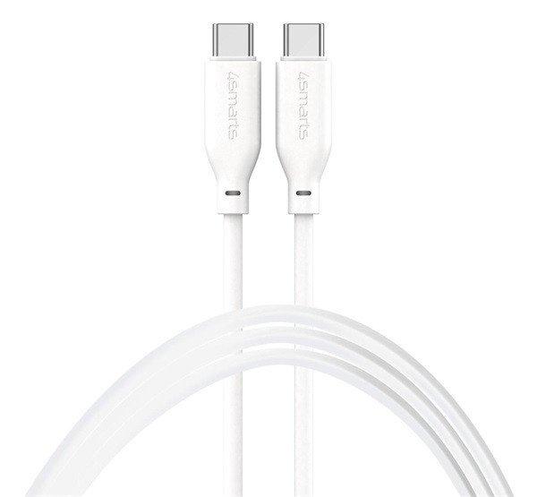 4smarts High FlexUSB Type-C / USB Type-C Szilikon kábel, 60W 1.5m fehér