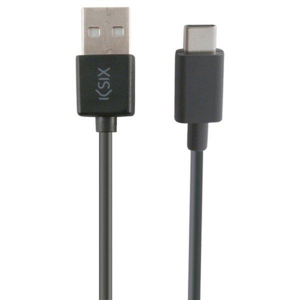 USB-C Kábel - USB KSIX 3 m Fekete