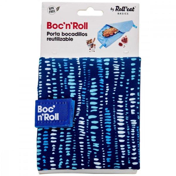 Snack tartó Roll'eat Boc'n'roll Essential Marine Kék (11 x 15
cm)