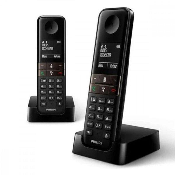 Vezeték Nélküli Telefon Philips D4702B/34 Duo 1,8" DECT (2 pcs)