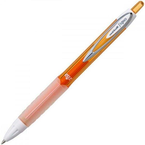 Folyékony tintás toll Uni-Ball Rollerball Signo UM-207 Narancszín 0,4 mm (12
Darabok)