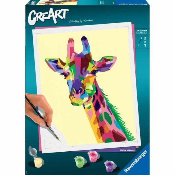 Színezhető rajzok Ravensburger CreArt Large Giraffe 24 x 30 cm