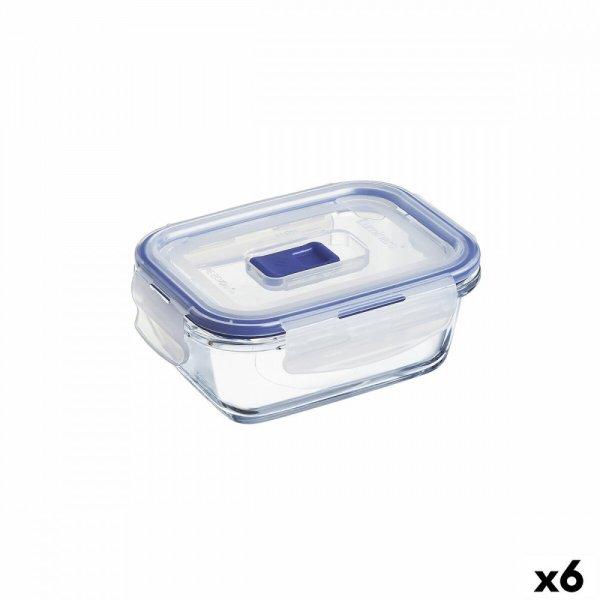 Hermetikus ebéddoboz Luminarc Pure Box Active 380 ml 12 x 9 cm Kétszínű
Üveg (6 egység)