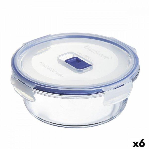 Hermetikus ebéddoboz Luminarc Pure Box Active 920 ml 15 x 7 cm Kétszínű
Üveg (6 egység)