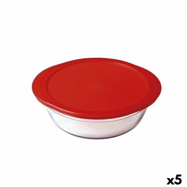 Kerek ebéddoboz fedéllel Ô Cuisine Cook & Store 21 x 21 x 7 cm Piros 1,1 L
Szilikon Üveg (5 egység)