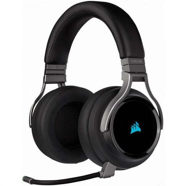 Bluetooth Headset Mikrofonnal Corsair Virtuoso RGB Fekete Többszínű