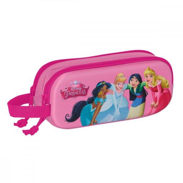Dupla tolltartó Disney Princess Rózsaszín 21 x 8 x 6 cm 3D
