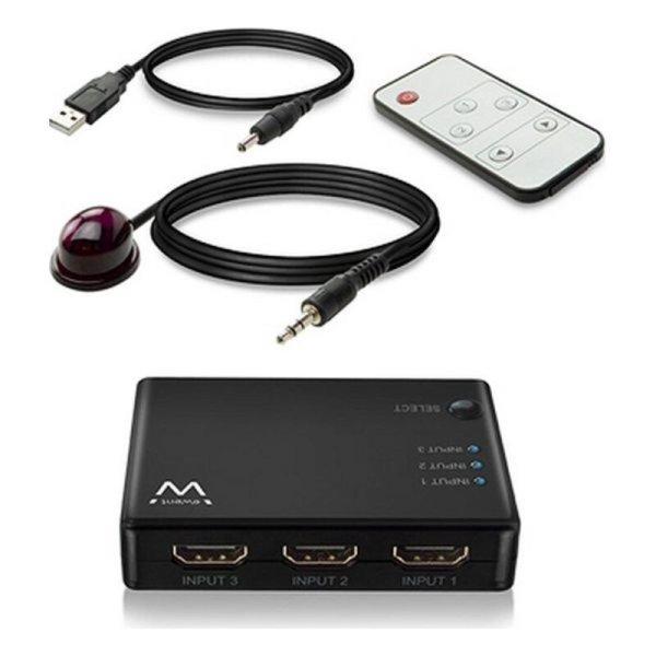 AV adapter / átalakító Ewent EW3730 HDMI 4K Fekete