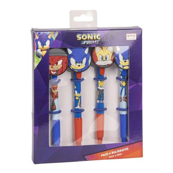 Golyóstoll készlet Sonic 4 Darabok Többszínű