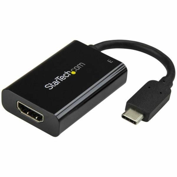 USB C–HDMI Adapter Startech CDP2HDUCP Fekete 4K Ultra HD