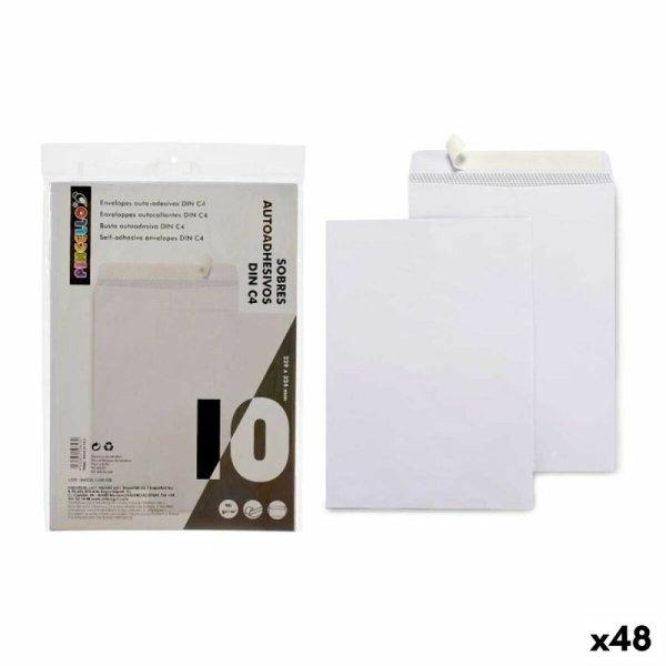 borítékok 229 x 324 mm Fehér Papír (48 egység)