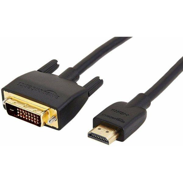 DVI–D HDMI Adapter Amazon Basics Fekete (Felújított A+)