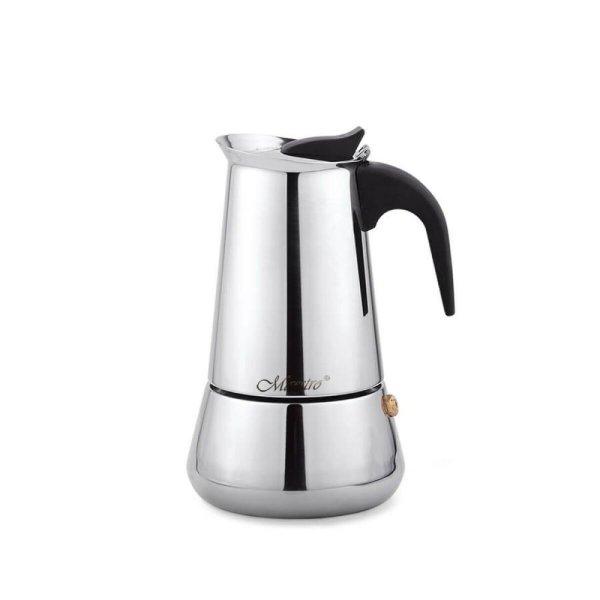 Kotyogós Kávéfőző Feel Maestro MR-1660-4 Fekete Ezüst színű Rozsdamentes
acél 18/10 200 ml 4 чаши за чай