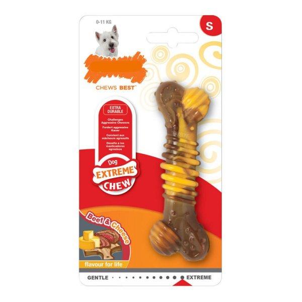 Kutya rágójátékok Nylabone Extreme Chew Hús texturált Sajt Természetes XL
Méret Nejlon