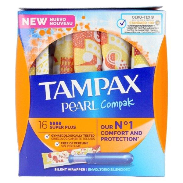 Super Plus Tampon Pearl Compak Tampax Tampax Pearl Compak 16 egység