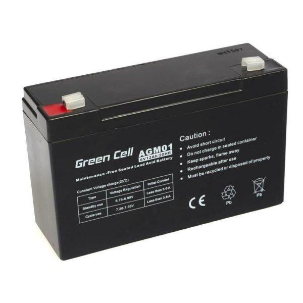Akkumulátor a Szünetmentes Tápegység Green Cell AGM01 12 Ah