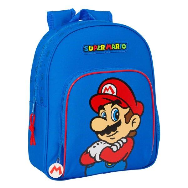 Iskolatáska Super Mario Play Kék Piros 28 x 34 x 10 cm