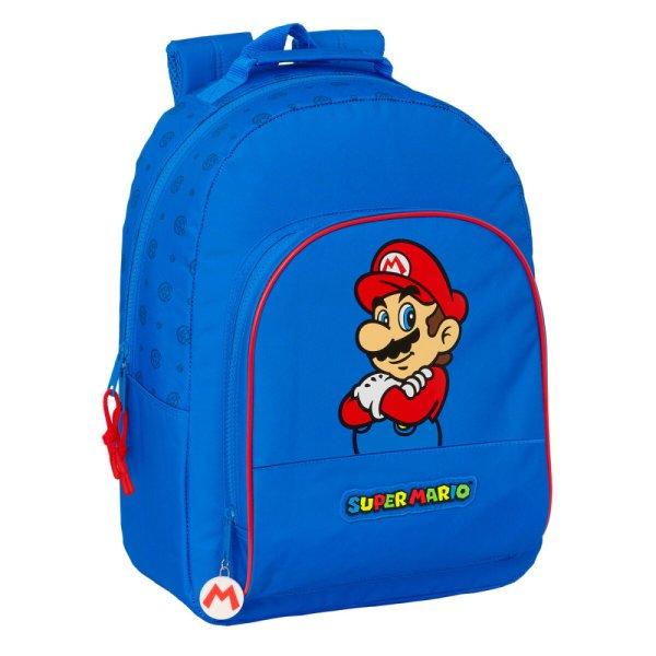 Iskolatáska Super Mario Play Kék Piros 32 x 42 x 15 cm