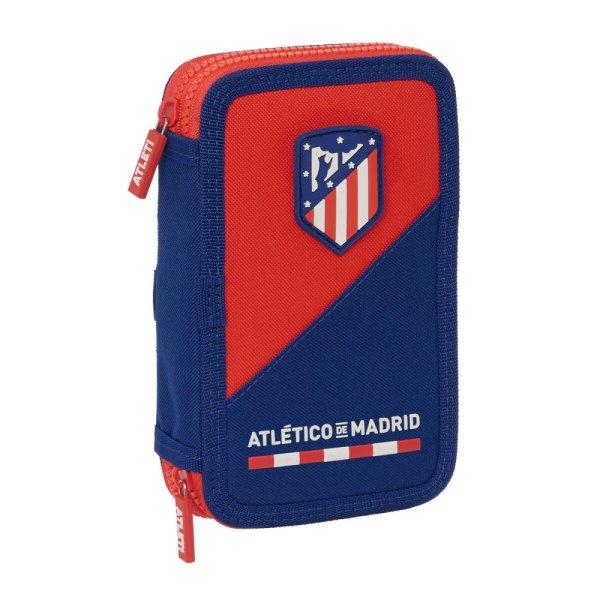 Dupla ceruzatartó Atlético Madrid Kék Piros 12.5 x 19.5 x 4 cm (28 Darabok)