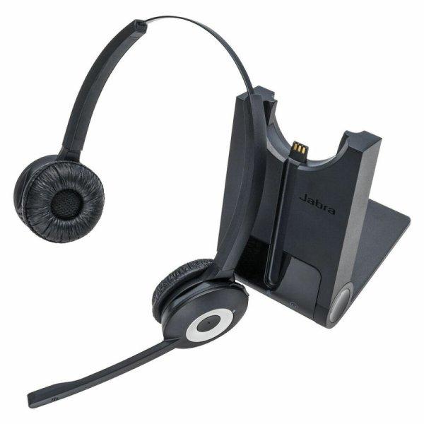 Fejhallgató Mikrofonnal Jabra Pro 920 Duo Fekete