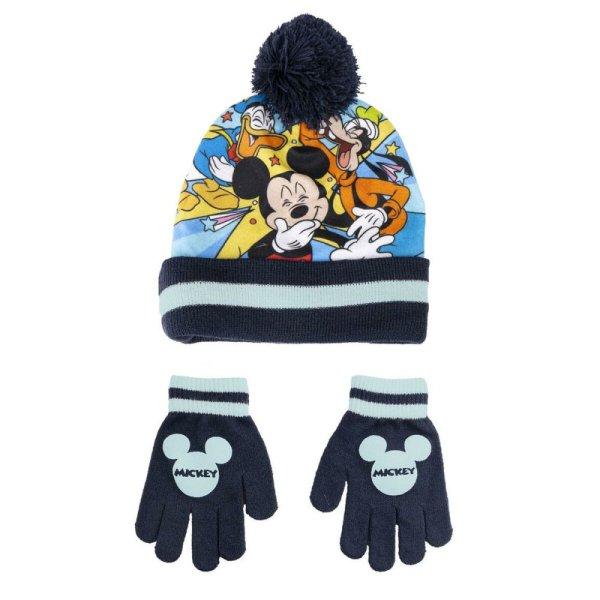 Sapka és Kesztyű Mickey Mouse 2 Darabok kék