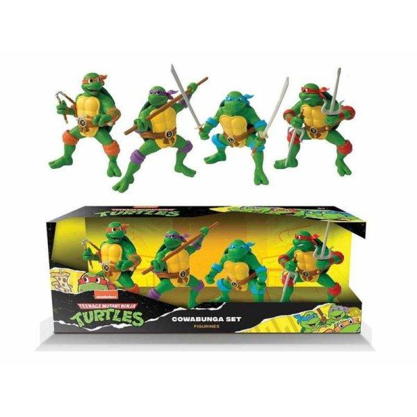 Figura szett Teenage Mutant Ninja Turtles Cowabunga 4 Darabok