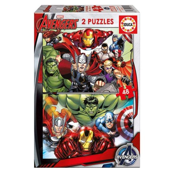 Gyermek Puzzle Marvel Avengers Educa (2 x 48 pcs)