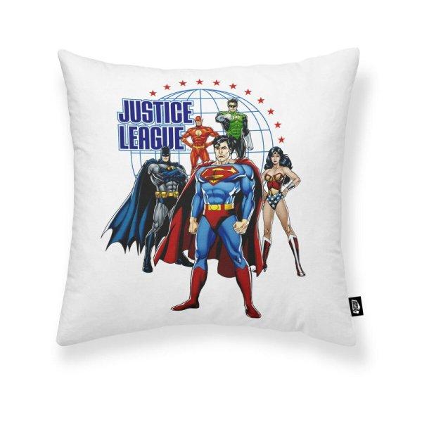 Párnahuzat Justice League Justice Team A Fehér 45 x 45 cm