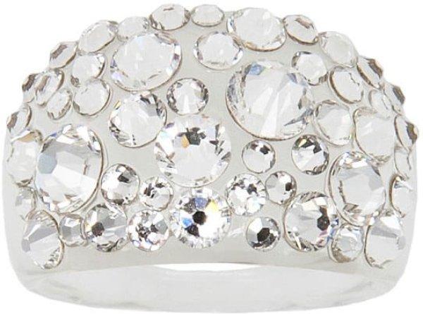 Levien Csillogó gyűrű kristállyal Bubble Crystak 53 mm