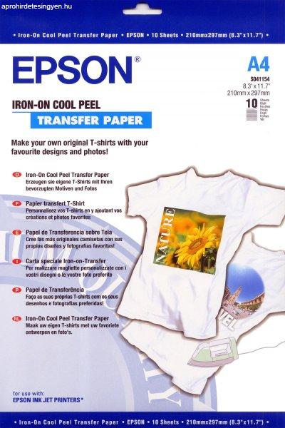 Epson vasalható fotópapír (A4, 10 lap, 124g)