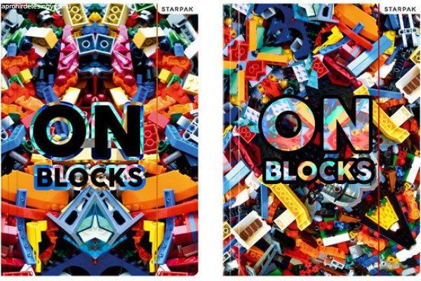 Blocks Lego mintás gumis mappa A/4