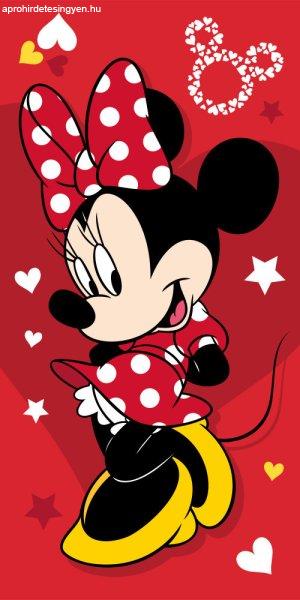 Minnie egér Pretty in Red fürdőlepedő, törölköző 70x140cm